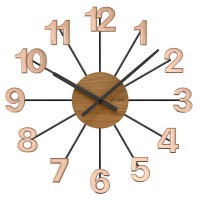 Drevené hodiny Vlaha design VCT1074, 42cm
